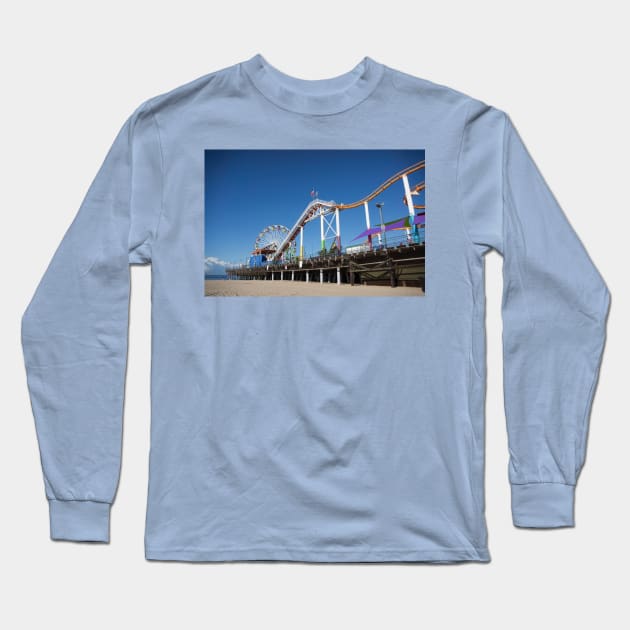 Santa Monica Pier Long Sleeve T-Shirt by sma1050